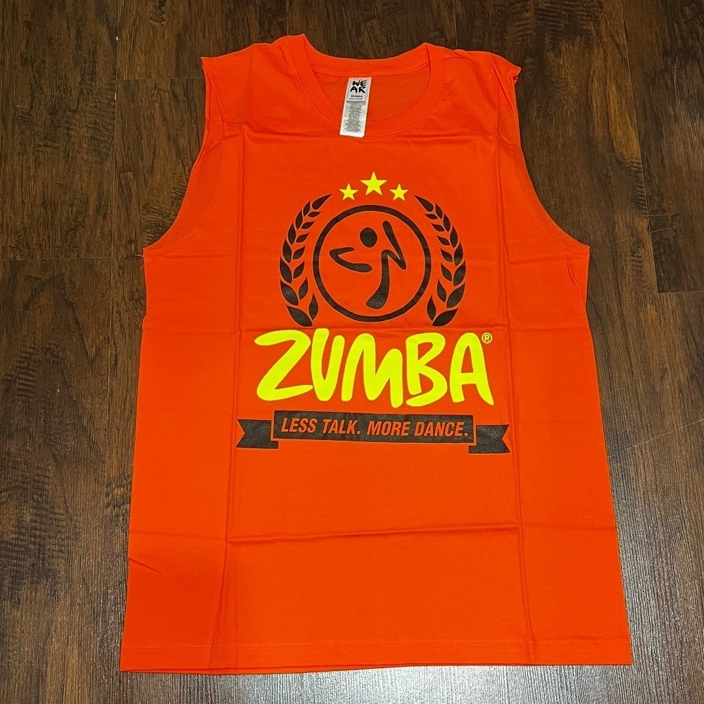 ZUMBA tank top “Less Talk More Dance” 100% Cotton XL/Xxl